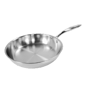 Tri-Ply Stainless Steel Frying Pan – Ergonomic & Durable
