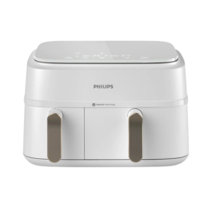 Urkitchen | NA353/10 | 3000 Series Dual Basket Airfryer | 2750 W | 9 L | 8 Programs | Rapid Air Plus | White