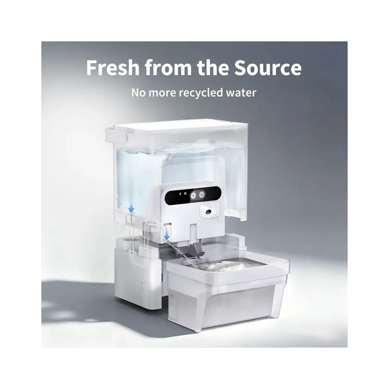Urkitchen | Pet Water Fountain with Camera | EverSweet Ultra | Capacity 5 L | White - Image 3